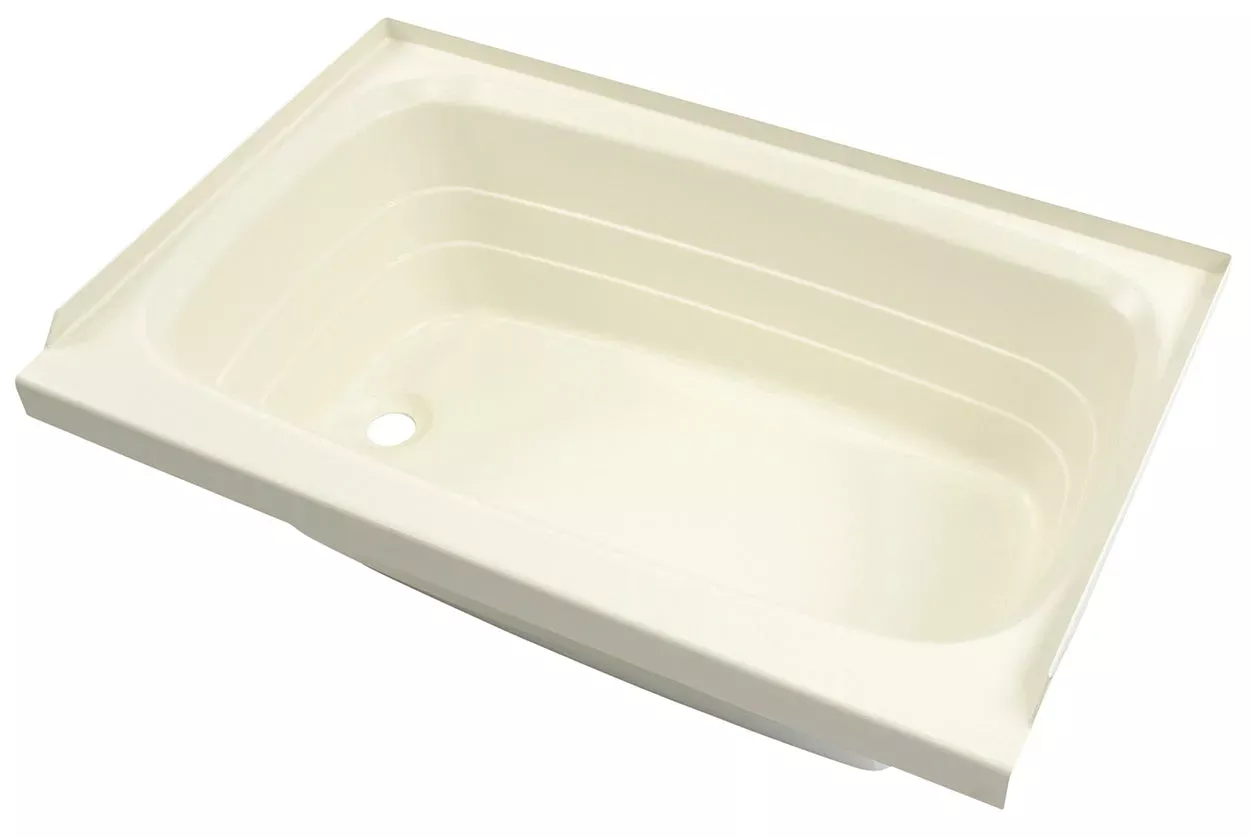 Lippert Bathtub With Left Drain – 27 ” X 54 “, Almond #ALM2754ALSPK