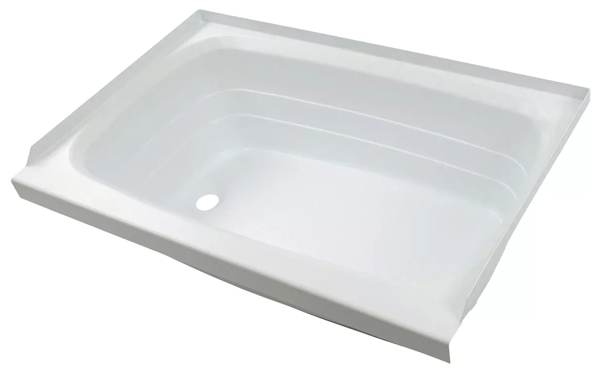 Lippert Bathtub With Left Drain - 27" X 54", White #W2754ALSPK