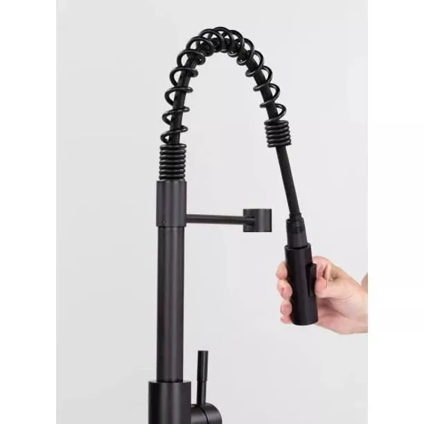 Lippert Components 2021090598 - Coiled Pull-down Faucet Matte Black