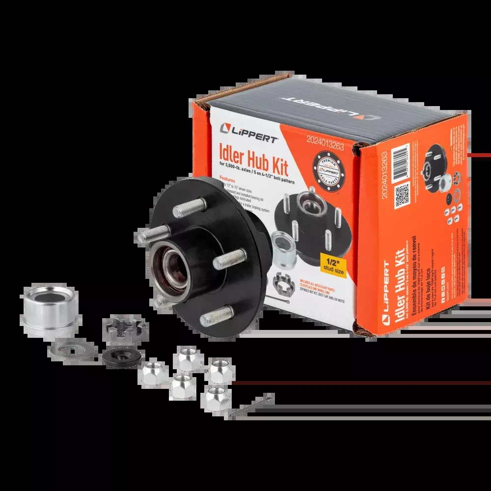 Lippert | Idler Hub Complete Kit for 3,500-lb. Axles | 2024013263 | 5 on 4-1/2" Bolt Pattern