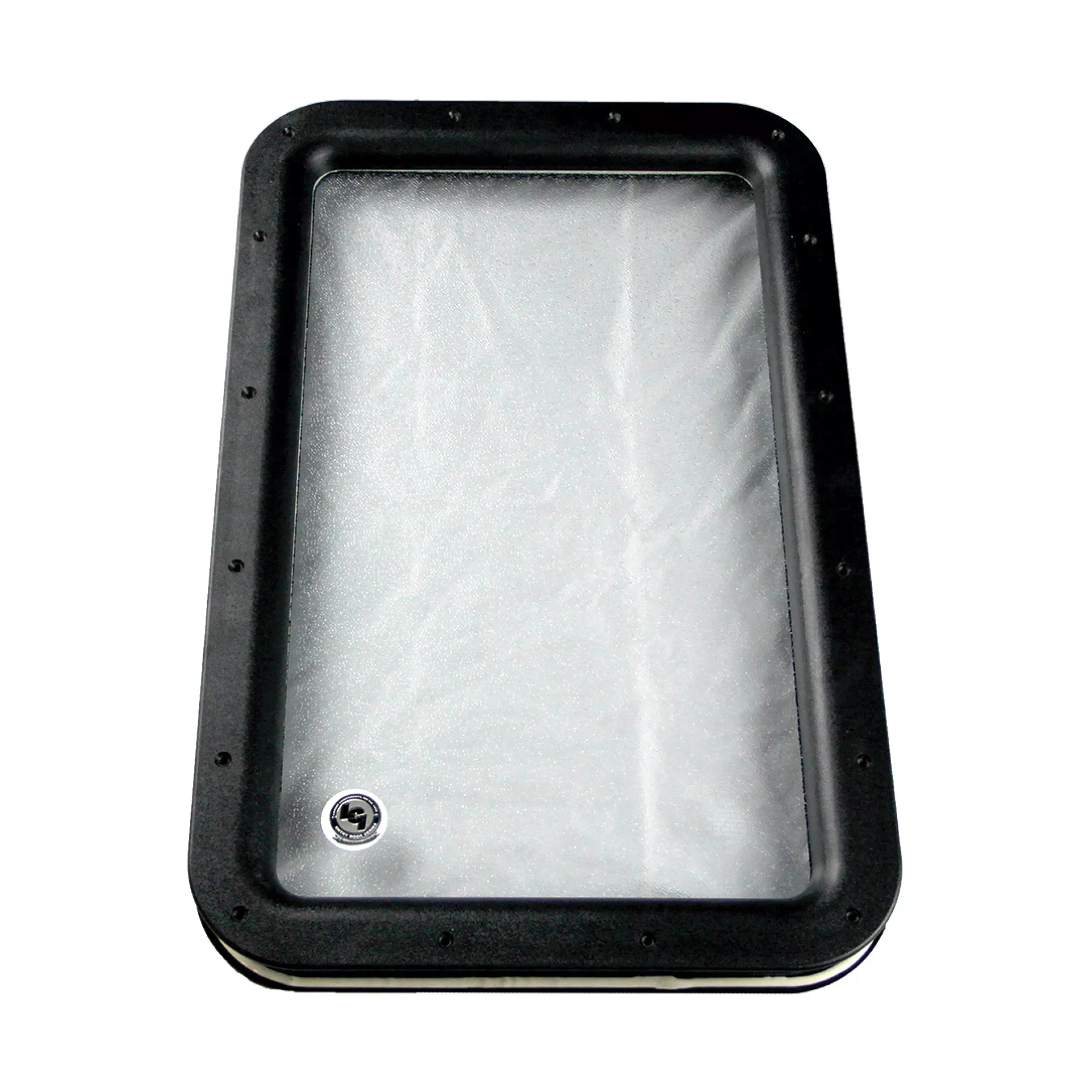 Lippert Inner & Outer Window Frame With Seal & Glass - 12" X 21" Black #363370