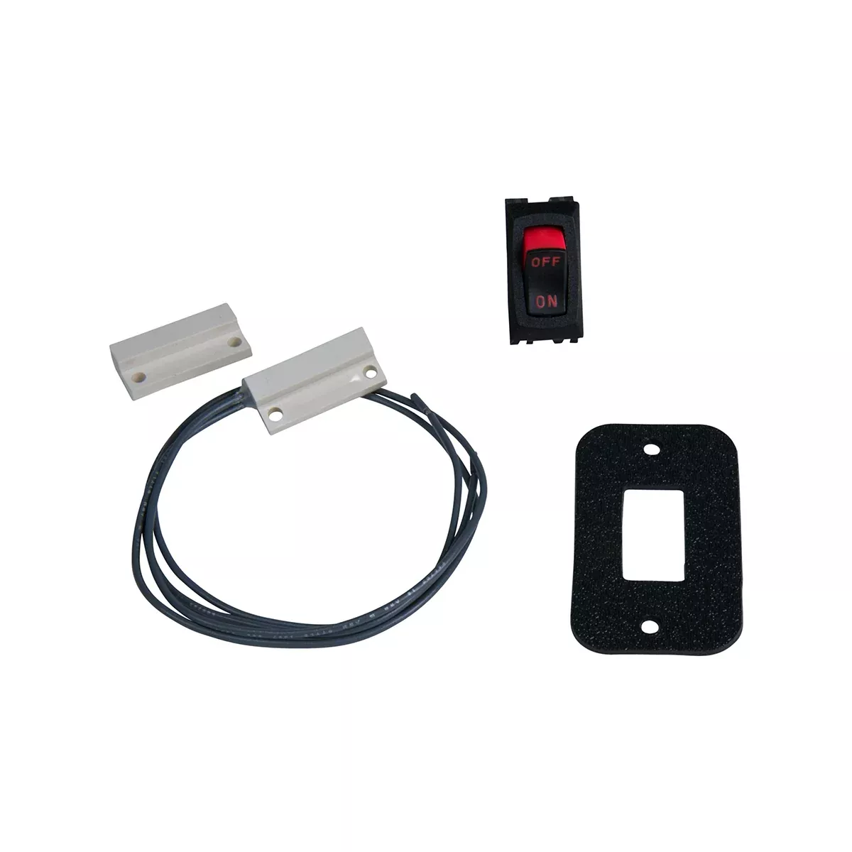 Lippert - Kwikee Rectangular Magnetic Switch And Power Switch Kit - White
