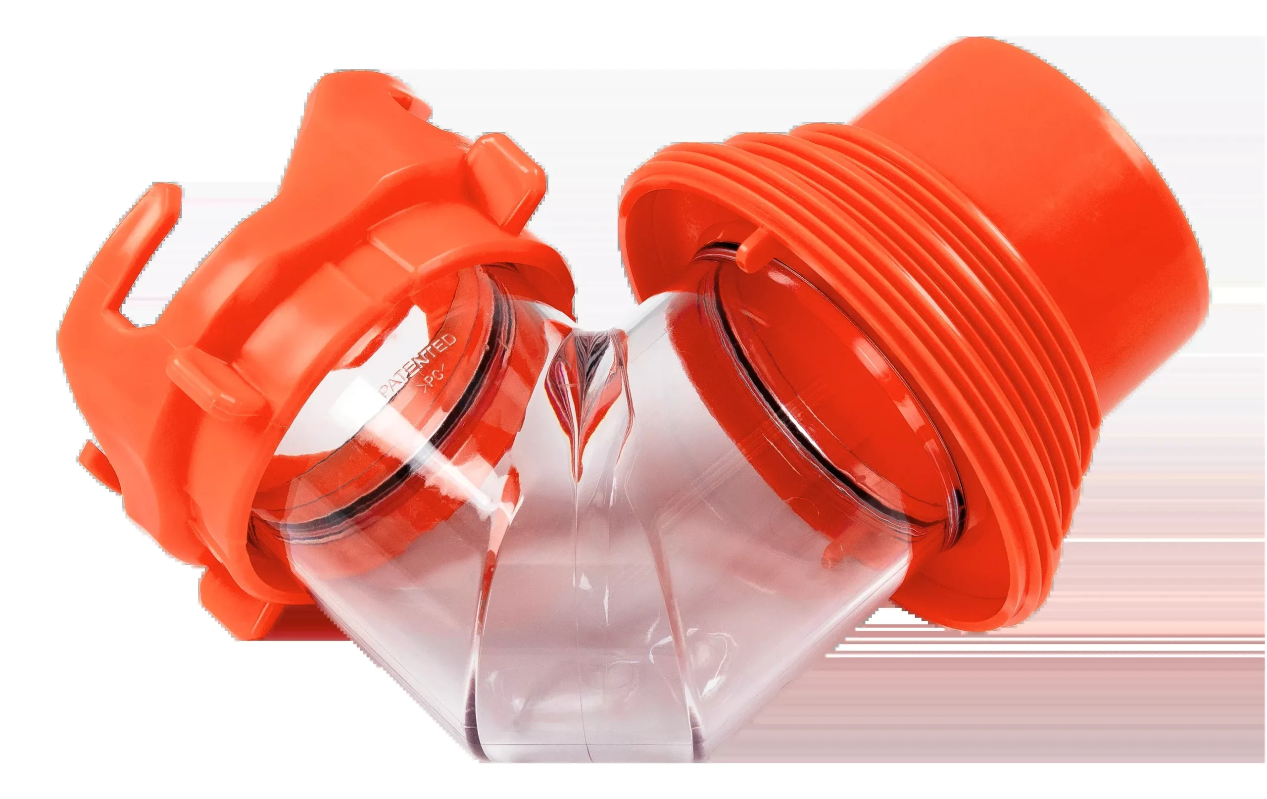 Lippert™ - Multi-Fit RV Sewer Elbow - 4-in-1 Clear Design - Reinforced Ears - #2024121182