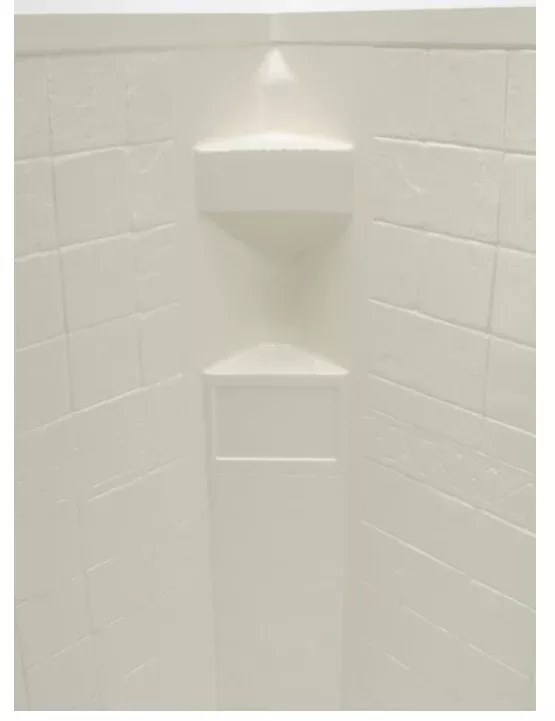 Lippert - Neo Angle Shower Wall Surround 34x34x68 - Parchment - 36203