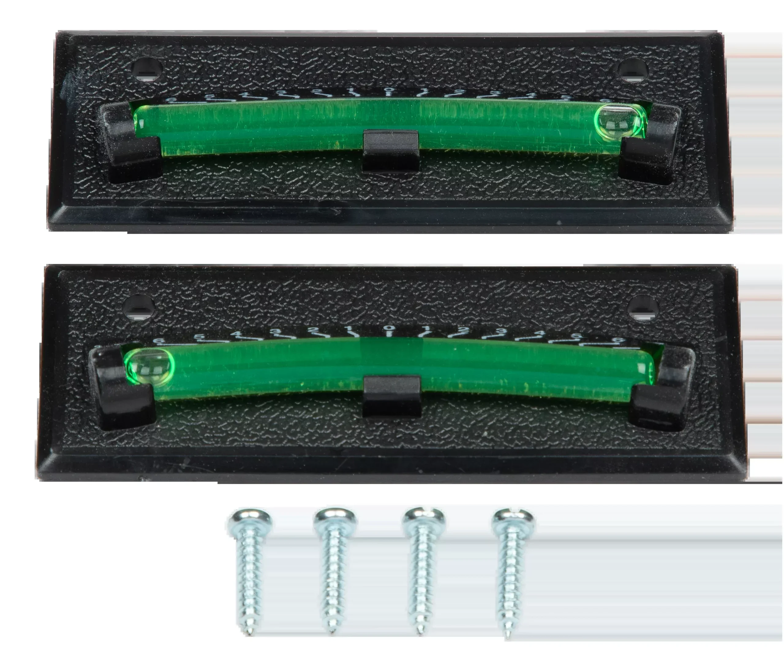 Lippert™ - Precision Bubble Levels (2 Pack) - Round Dual-Plane Leveling - Black ABS Frame - #2025022179