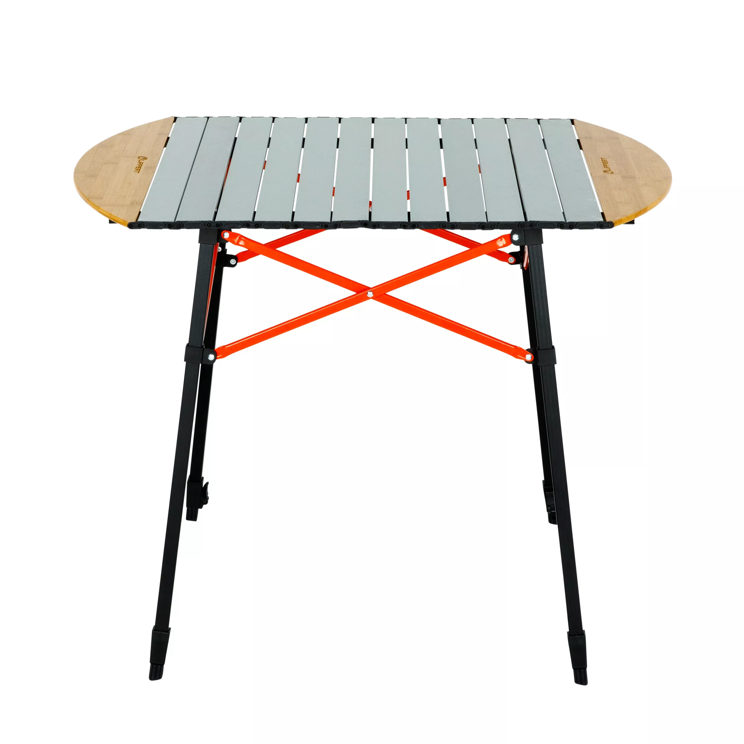 Lippert Roll Top Camping Table - Bamboo & Hammer Grey #2023053727