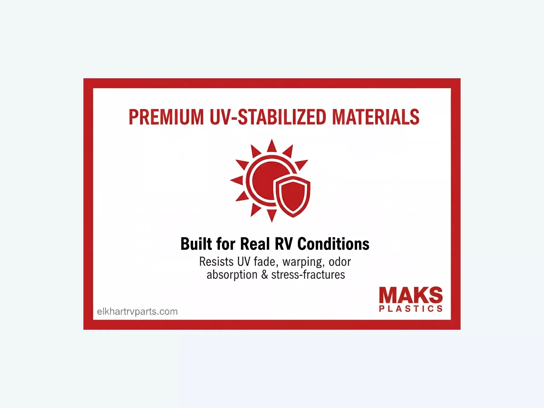 MAKS Holding Tank 55 X 27 X 8.625 - 40 Gallons - End Right Hand Drain - Blank Tank