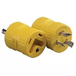 Marinco RV Power Cord Adapter 20 Amp Male x 30 Amp Female Locking – 127A