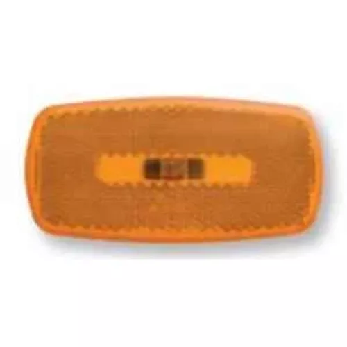 Marker/Clearance Light Oval Black Base Amber