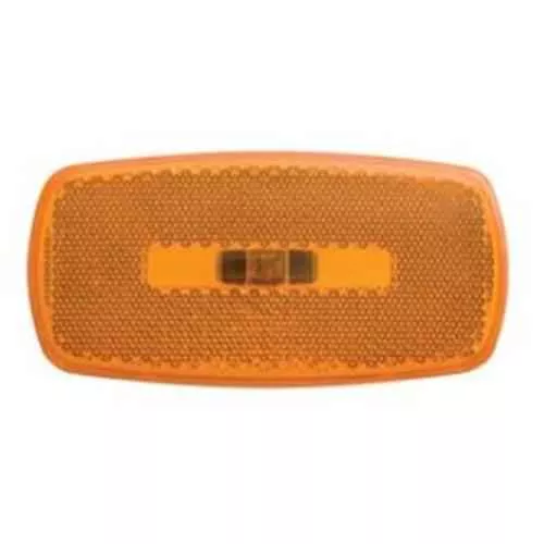 Marker/Clearance Light Oval White Base Amber