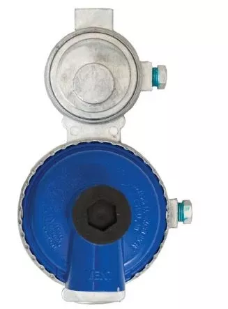Marshall Excelsior MEGR-291LP Excela-Flo Vertical 2 Stage Propane Regulator - 1/4" FNPT Inlet x 3/8" FNPT Outlet