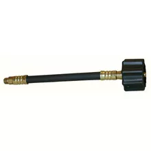 Marshall Excelsior MER425-24P Flexible Pigtail Hose with Green Female Type 1 Acme Nut x 1/4 ” Male Inv. Flare – 24 “, Retail Packaged
