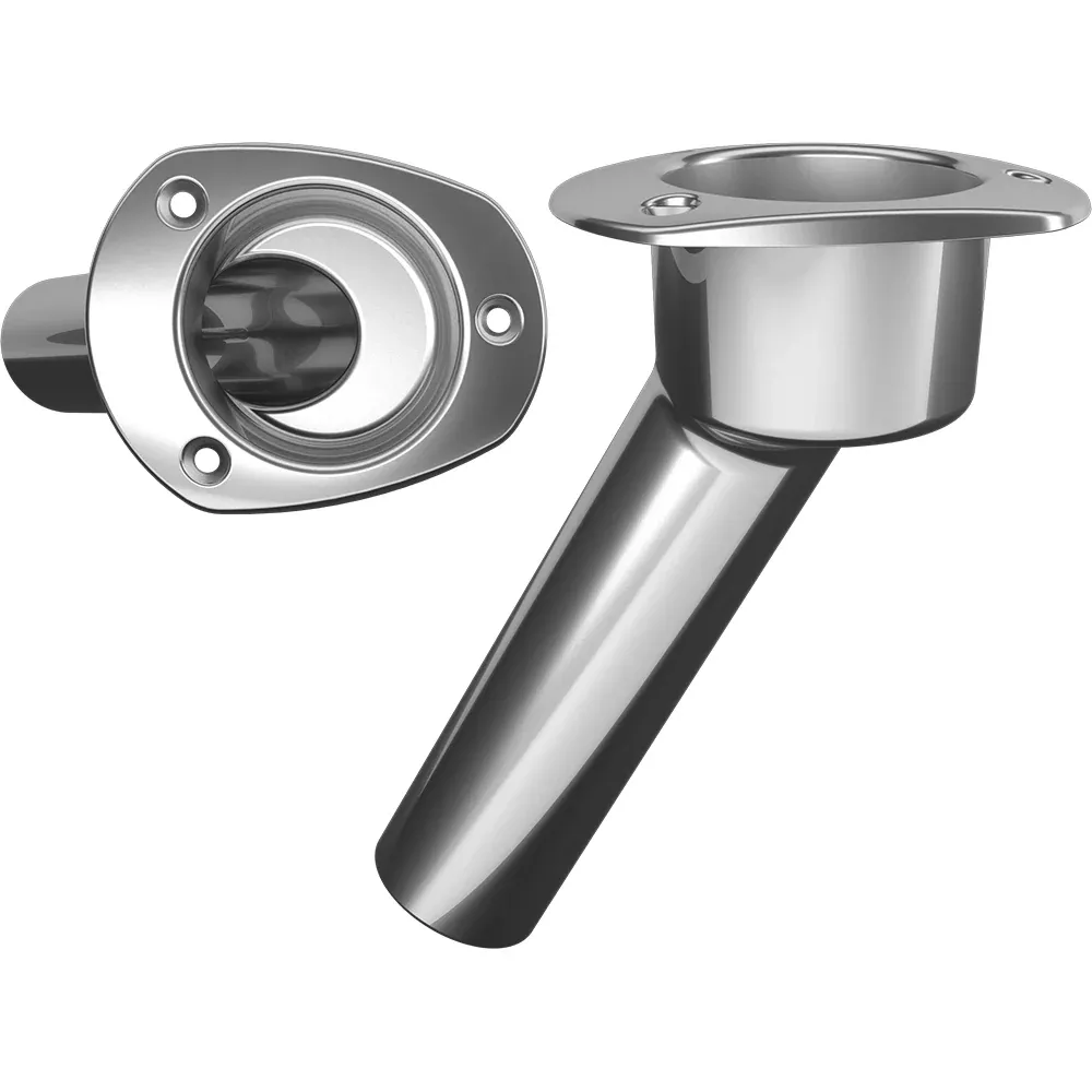 Mate Series Stainless Steel 30-Deg Rod & Cup Holder – Open – Oval Top C2030ND