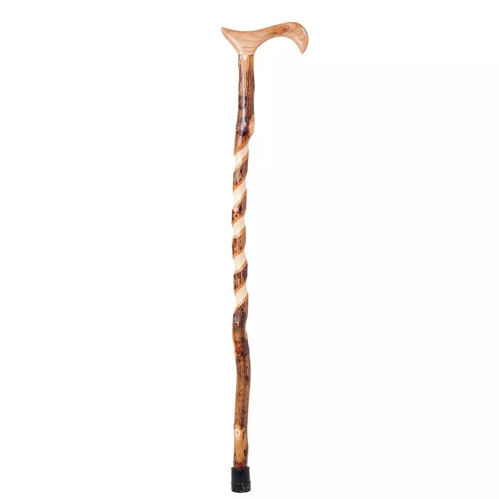 Men’s 37" Twisted Laminated Aromatic Cedar with Walnut Cane