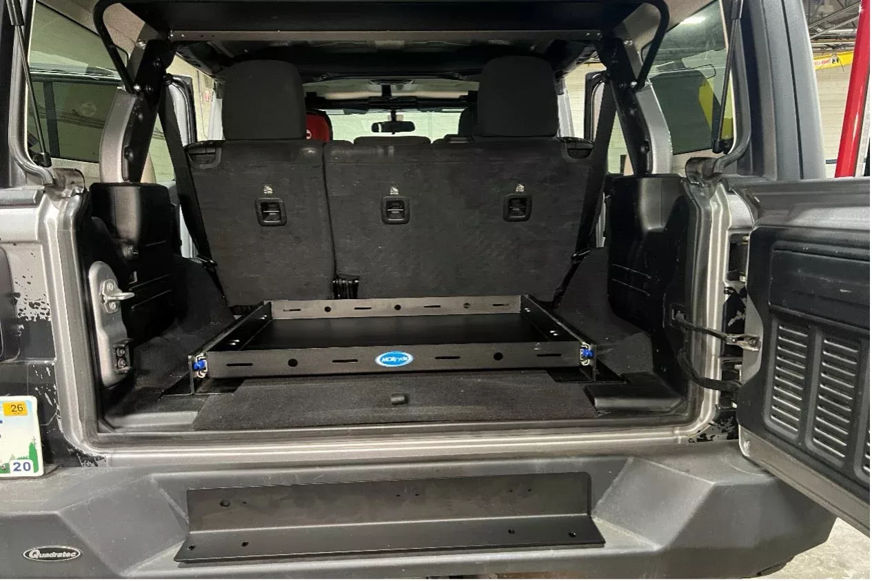 MORryde JP54-085 Heavy Duty Sliding Tray - 250lb Capacity 100% Extension for Jeeps, Trucks, SUVs