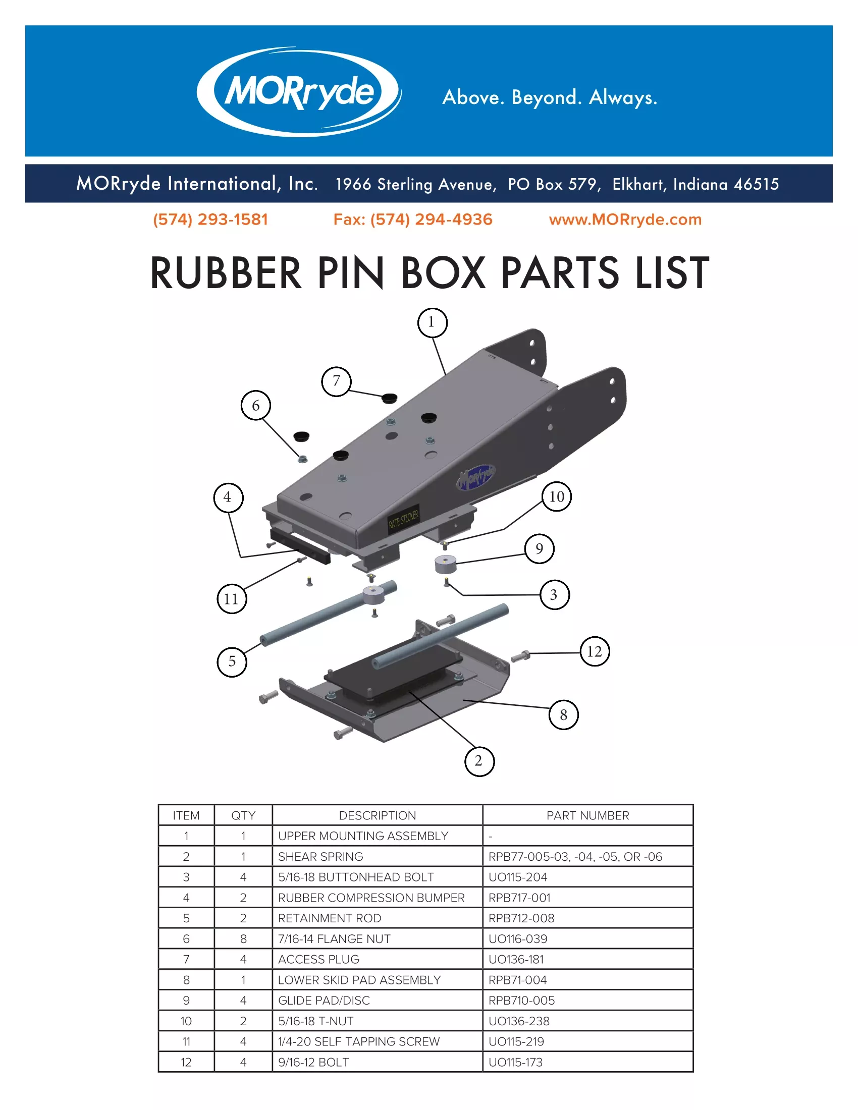 MORryde - Pin Box Stability Disc - RPB710-005 - Fifth Wheel Hitch Component