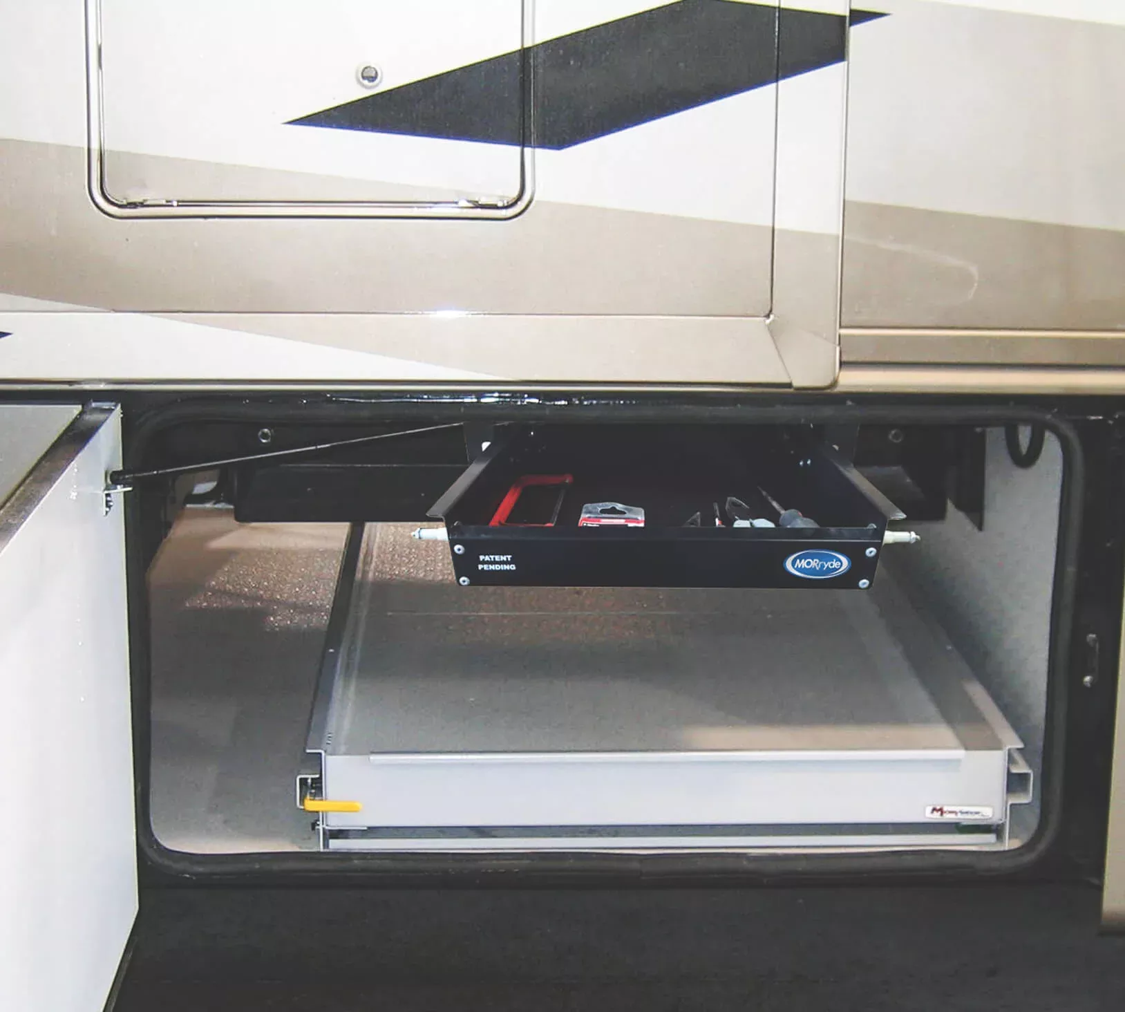 MORryde SP56-466 16.5" x 26.5" Hidden Storage Tray - RV Slide-Out Storage Solution