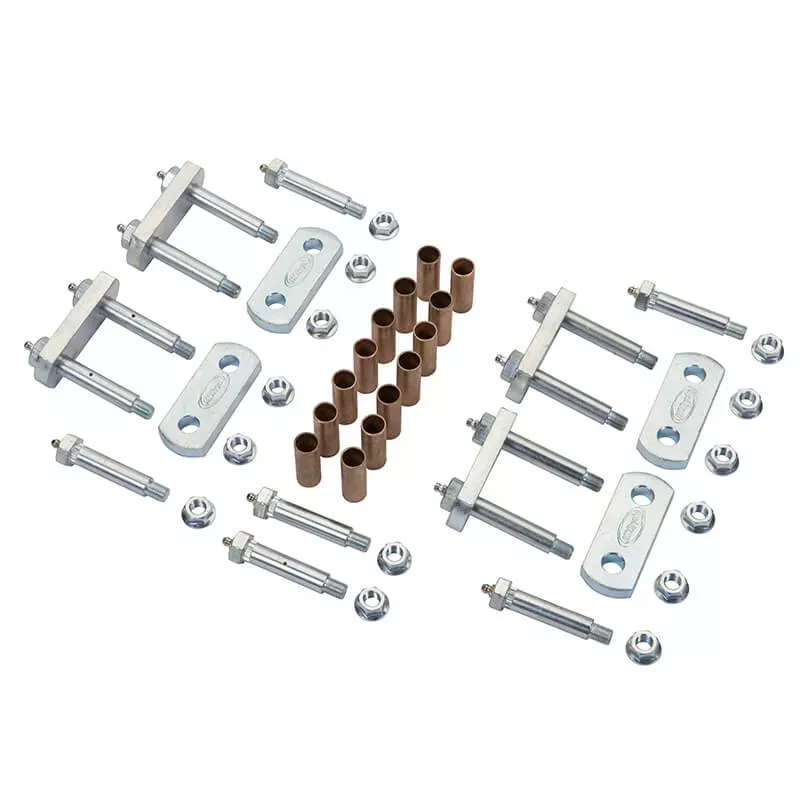 MORryde UO12-030 Heavy Duty Shackle Upgrade Kit for Triple Axle Trailers w/Correct Track Hangar