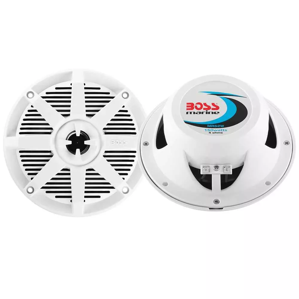 MR52W 5.25 ” 2-Way 150W Marine Speaker – White – Pair