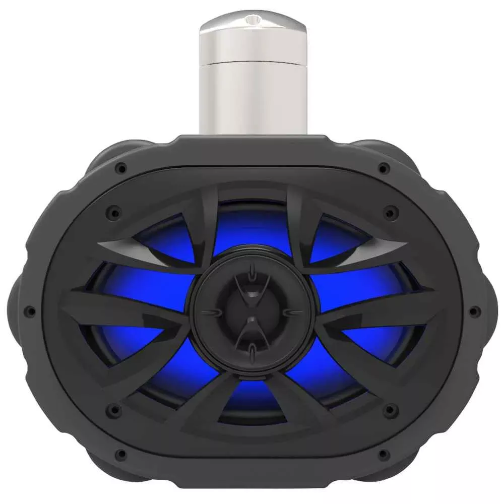 MRWT69RGB 6 ” x 9 ” Waketower Speaker w/RGB LED Lights – Black