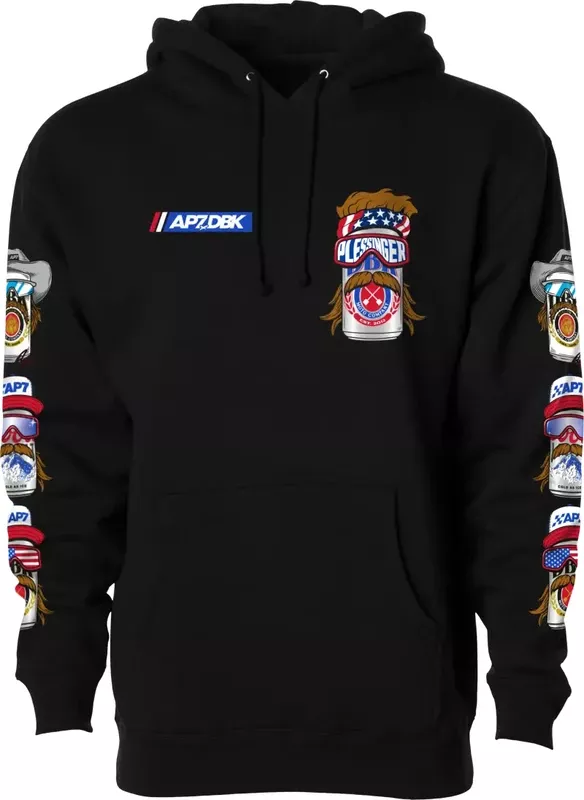 Mullet Madness Hoodie Black XL Heavyweight Cotton Blend