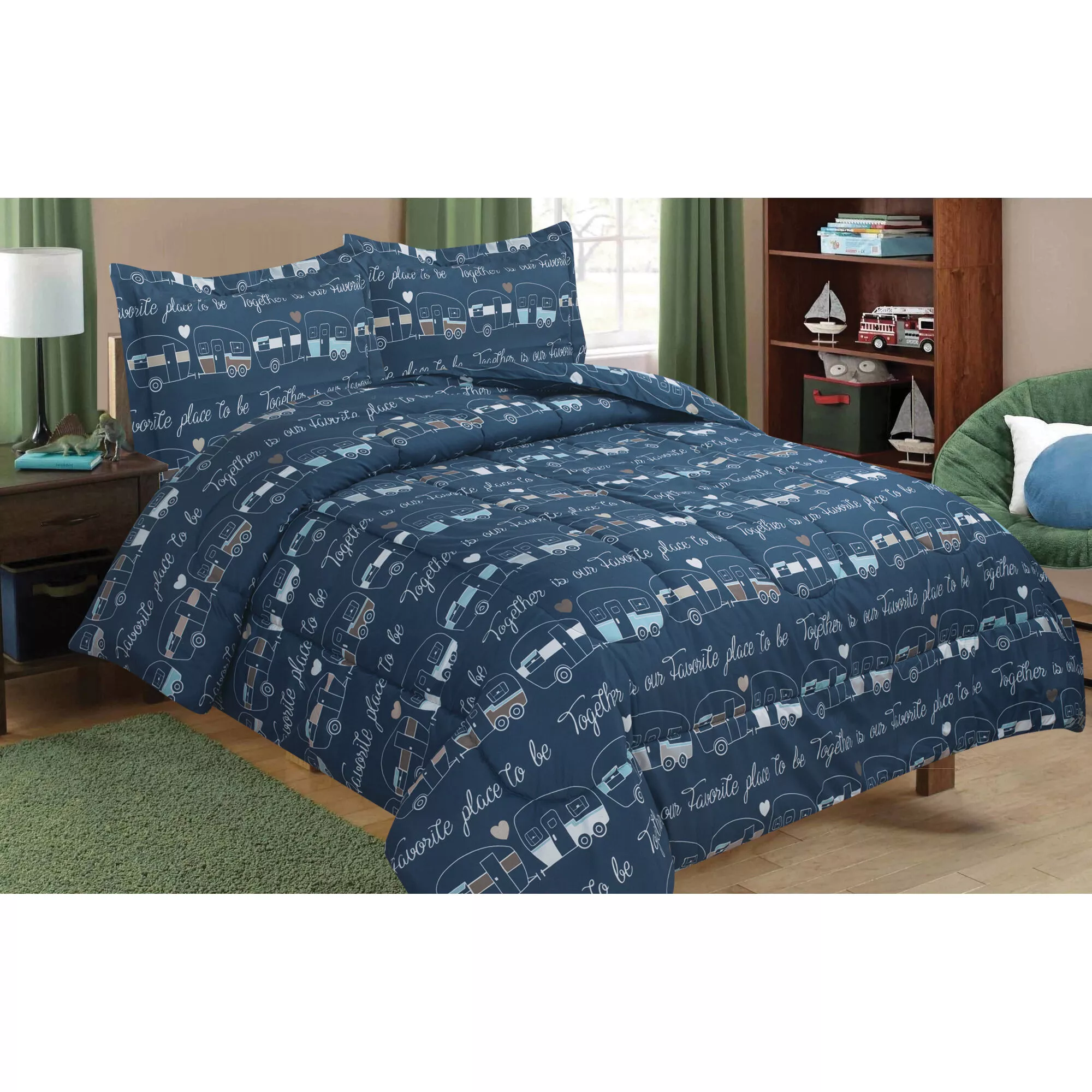 My Favorite Place 3-Piece RV Comforter Set, King/RV King, 102″ x 86″
