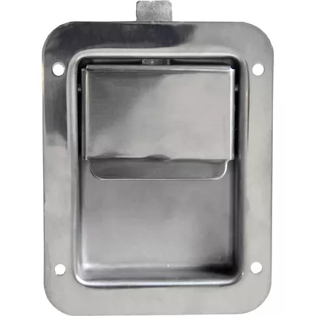 N3885 - Stainless Steel Single Point Non-Locking Paddle Latch - Thru-Hole Mount