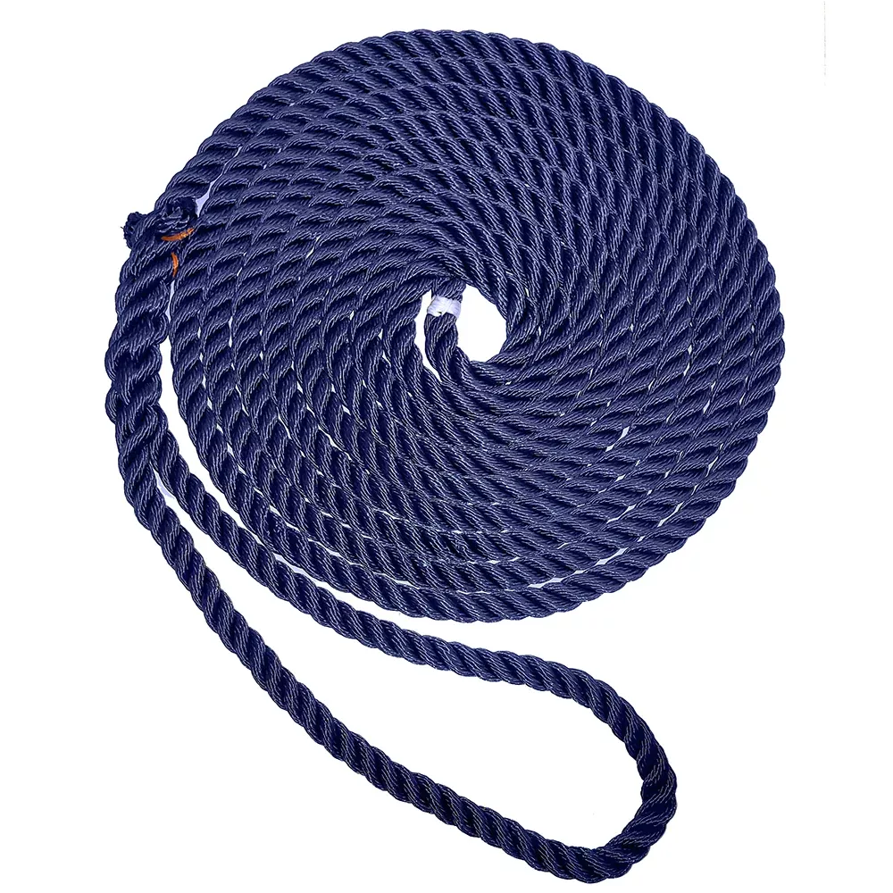New England Ropes 1/2 ” Premium 3-Strand Dock Line – Navy Blue – 15′ C6053-16-00015