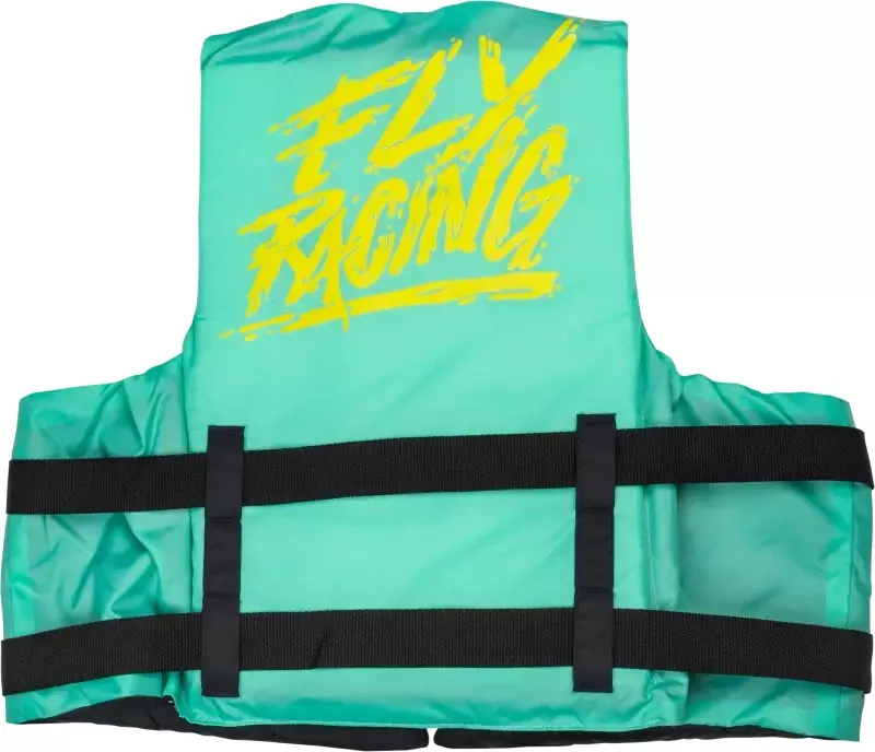 Nylon Flotation Vest Seafoam Green/Yellow 3x
