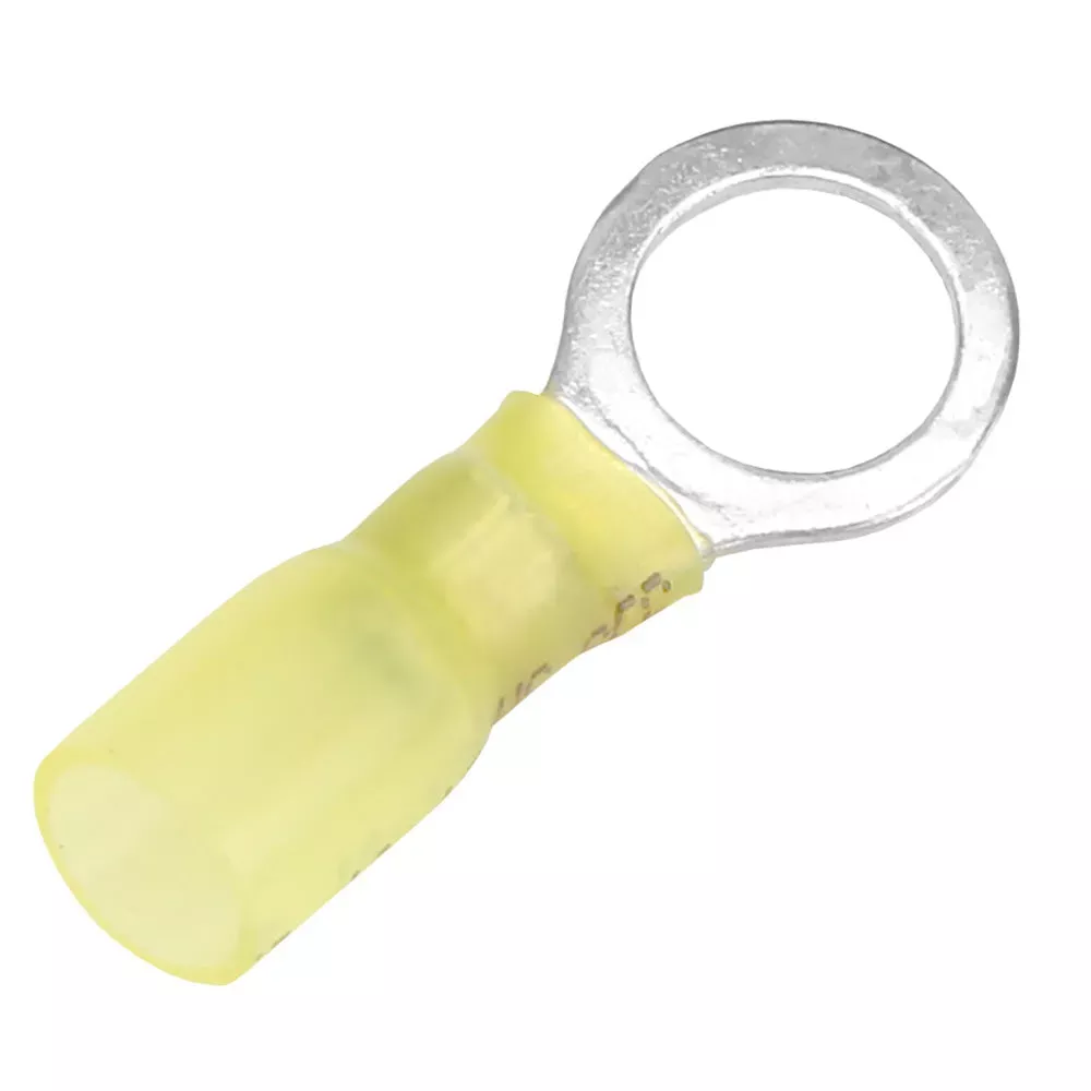 Pacer TE10-38R-25 12-10 AWG Heat Shrink Ring Terminal – 3/8 ” Stud Size – 25 Pack