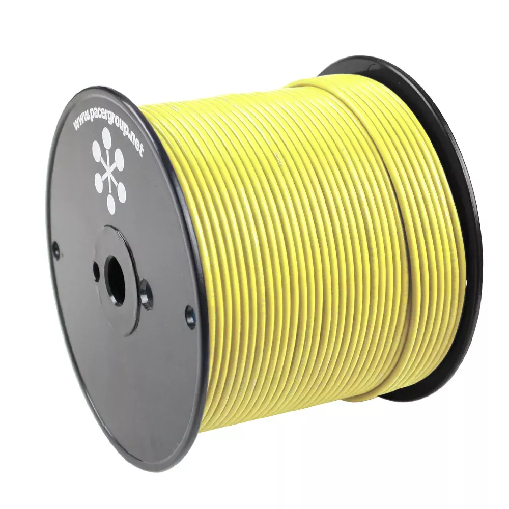 Pacer Yellow 14 AWG Primary Wire – 500′ WUL14YL-500