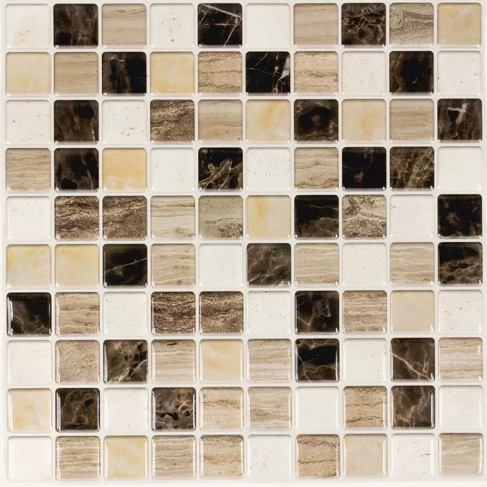 Peel and Stick Mosaic Wall Tiles, Capitol Reef- 5 Pack