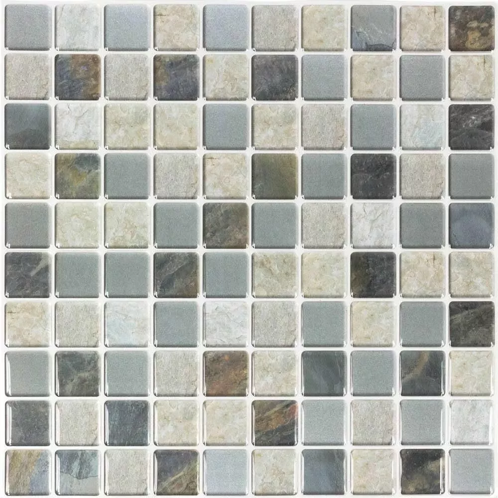 Peel and Stick Mosaic Wall Tiles, Sequoia- 5 Pack