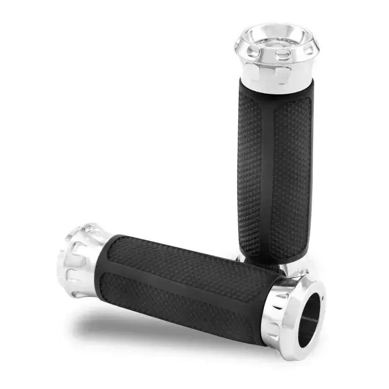 Performance Machine Handle Grip Set Overdrive – Chrome
