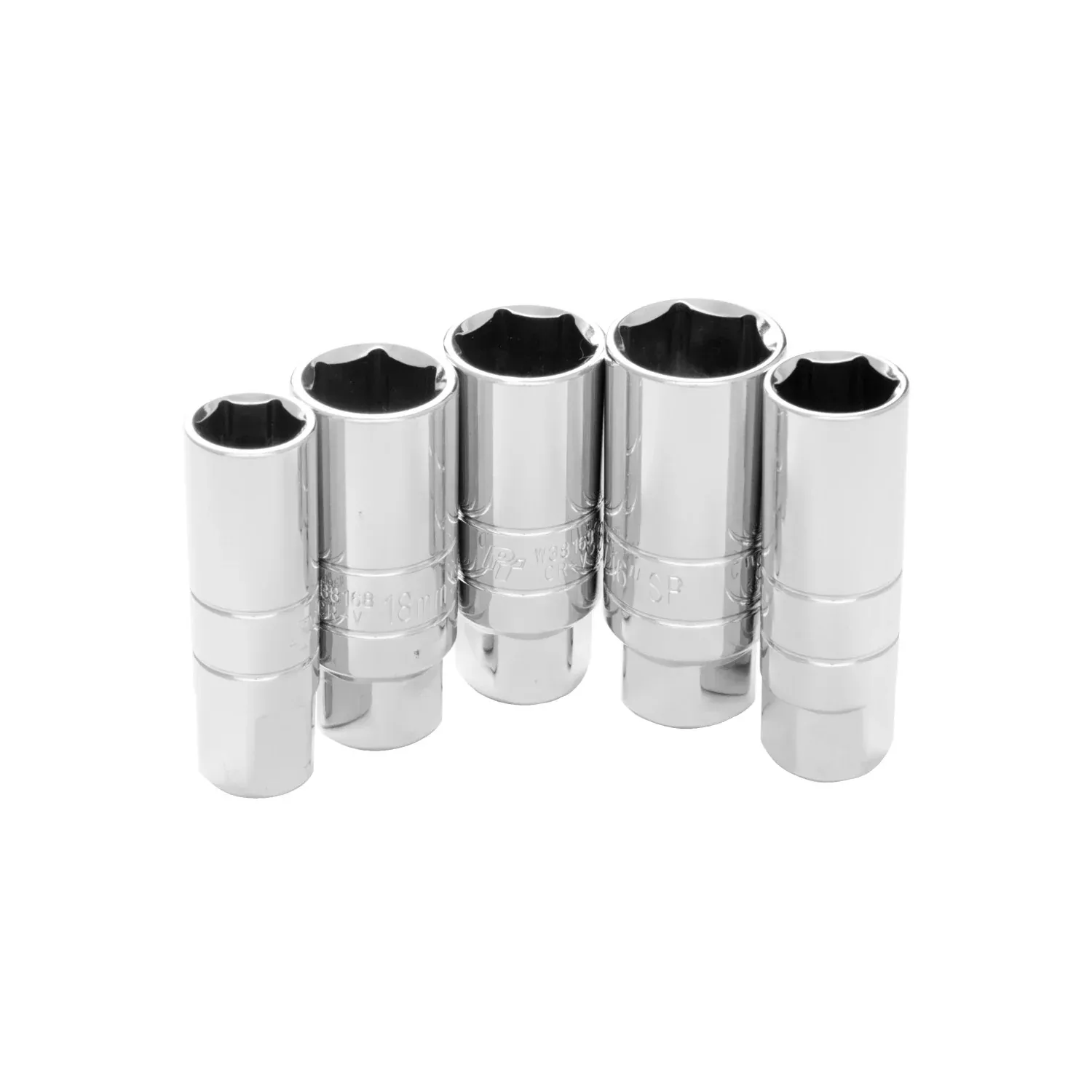 PERFORMANCE TOOL 5 PC SPARK PLUG SOCKET SET - 117-1052