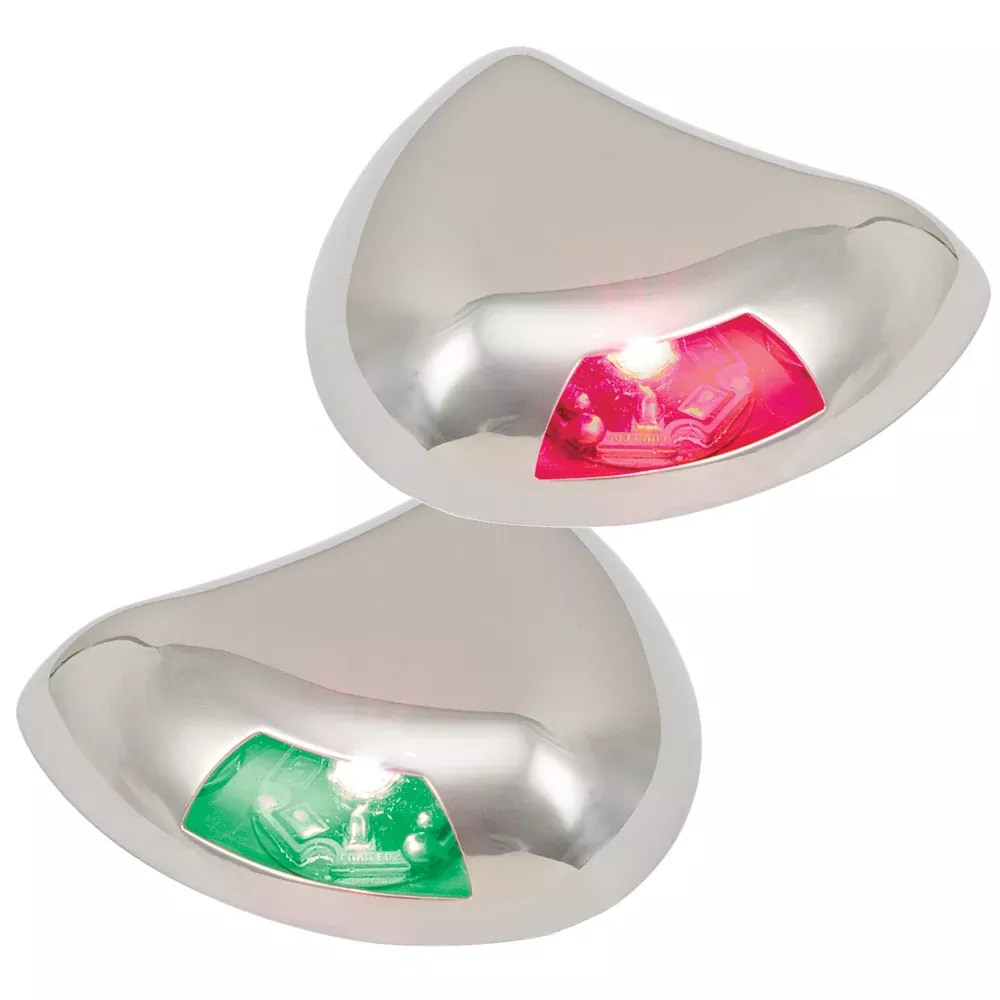 Perko Stealth Series LED Side Lights – Horizontal Mount – Red/Green 0616DP2STS