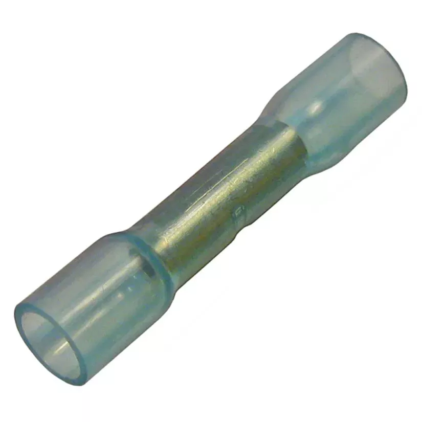Pico 2260GT Crimp & Heat Shrink Nylon Butt Connector – 16-14 AWG (Blue), 25-Pack
