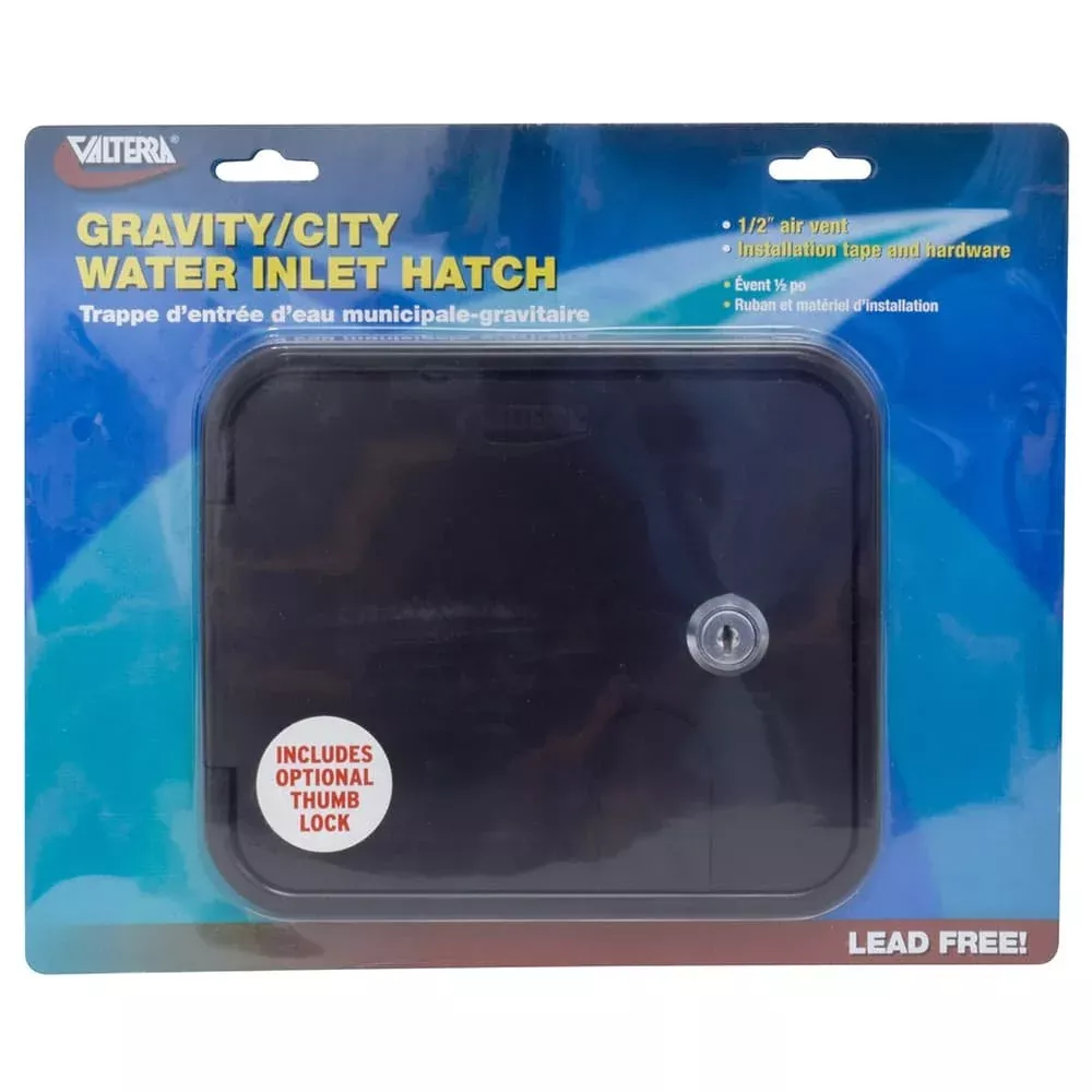 Plastic Inlet Hatch Black