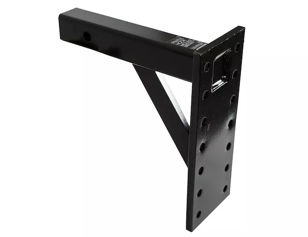 PM812 - 2 Inch Pintle Hitch Mounting Plate - 6 Position, 12.25 Inch Shank