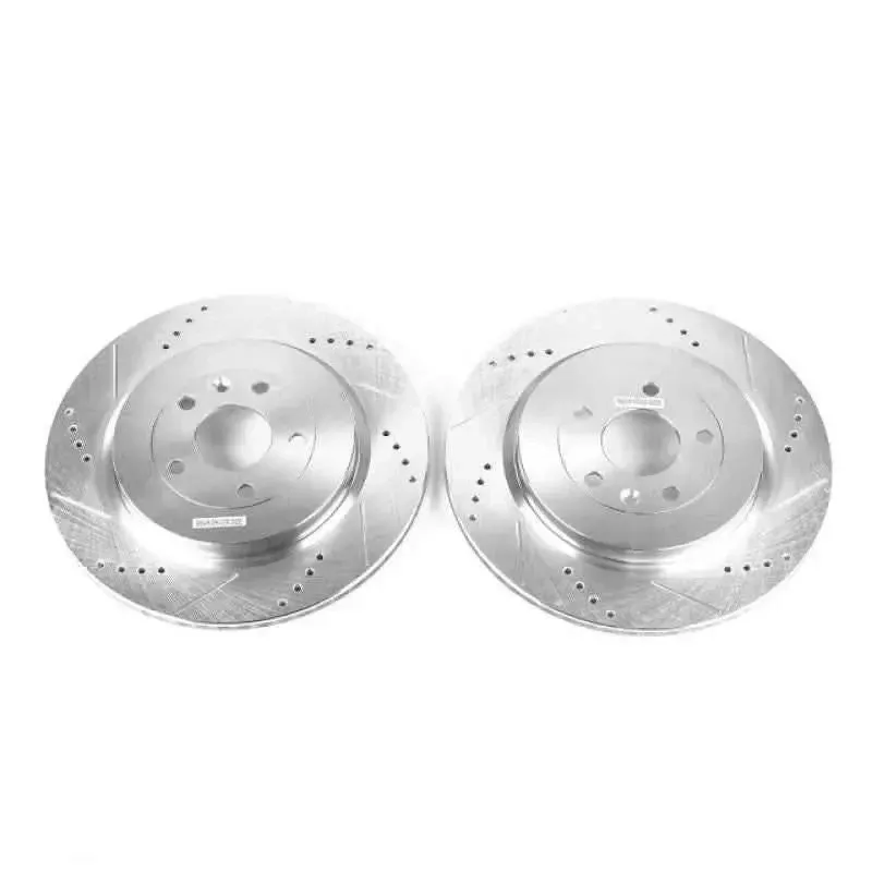 Power Stop 13-19 Ford Explorer Rear Evolution Drilled & Slotted Rotors – Pair