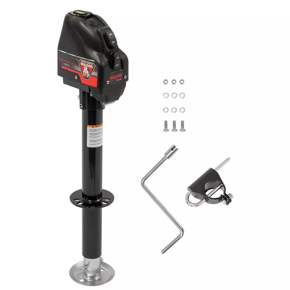 Powered Drive Tongue Jack 17" Trvl Black 4 000