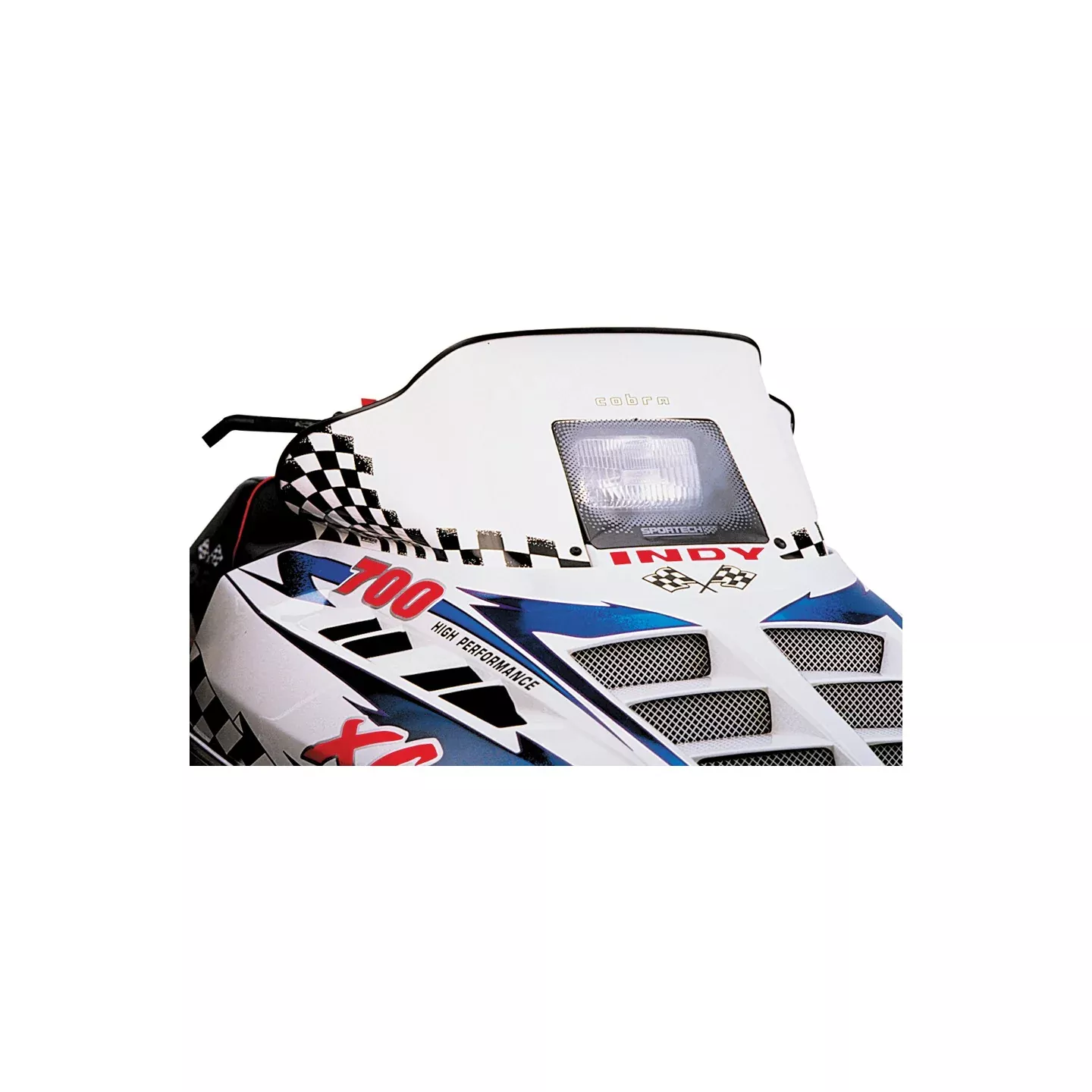 POWERMADD COBRA W/S LOW WHITE/BLK 11.5" POL WEDGE HOOD - 10-1075