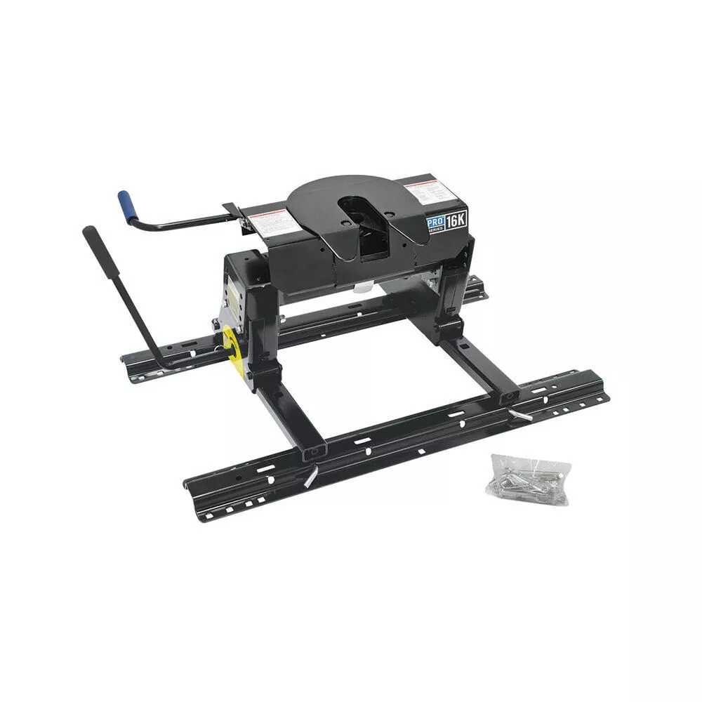 Pro Series 16K 5th Wheel Hitch with Slider and Base Rails