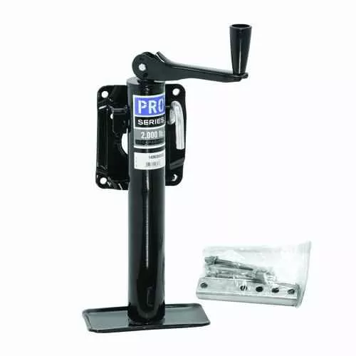Pro Series Hitch 1400300303 Bolt-On Top-Wind Tongue Jack 2K