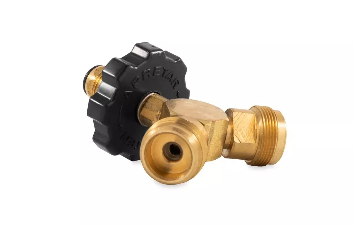 Propane "Y" Adapter with Handwheel