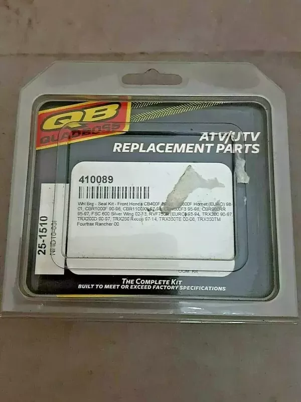 QuadBoss 90-97 Honda TRX200 FourTrax Front ATV Wheel Bearing & Seal Kit – 410089