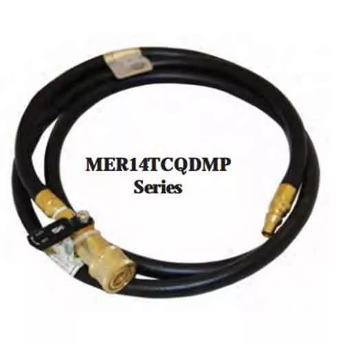 Quick-Disconnect High Pressure LP Gas 1/4" Hose 72" Pkg