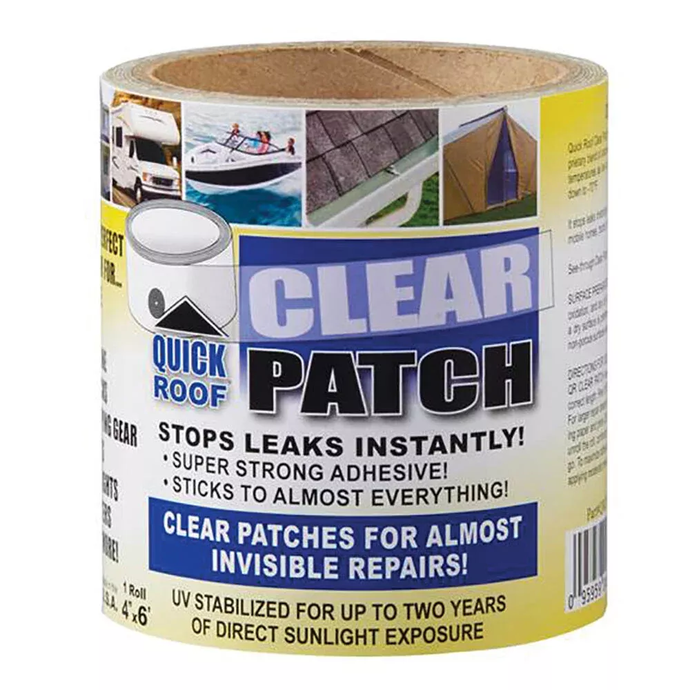 Quick Roof Clear Patch, 4″ x 6″ Roll
