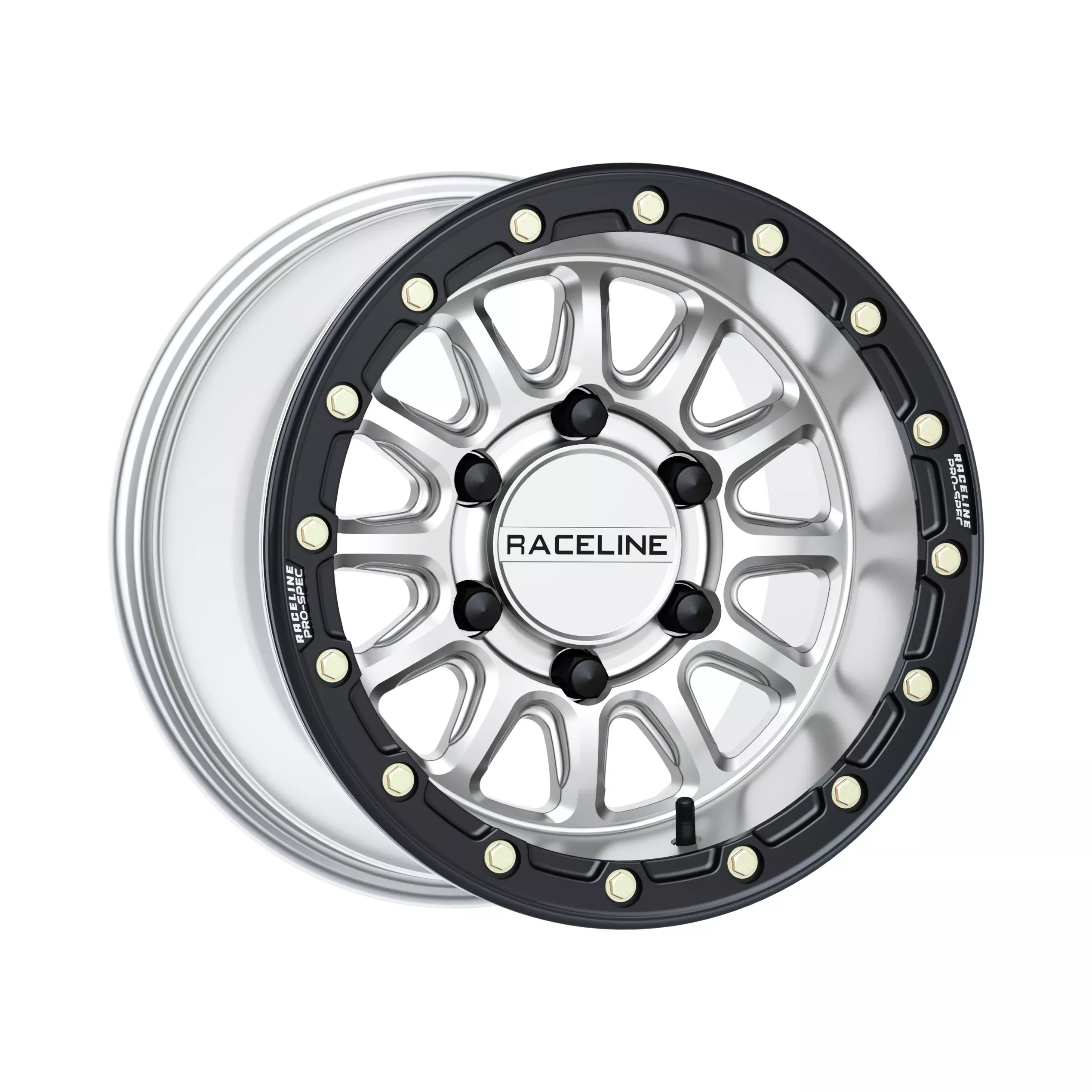 RACELINE ALPHA HYPER WHEEL 6/139.7 HYPER SILV/BLK 15X10 +25MM - 570-2132