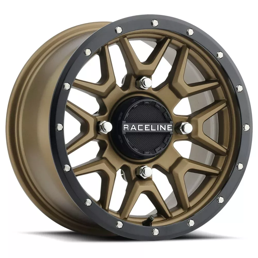RACELINE KRANK WHEEL 14X7 4/137 5+2 (+10MM) BLK/BRONZE - 570-1671